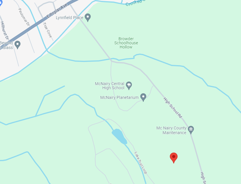 Map to McNairy County Agricultural Event Center — 851 High School Rd, Selmer, TN